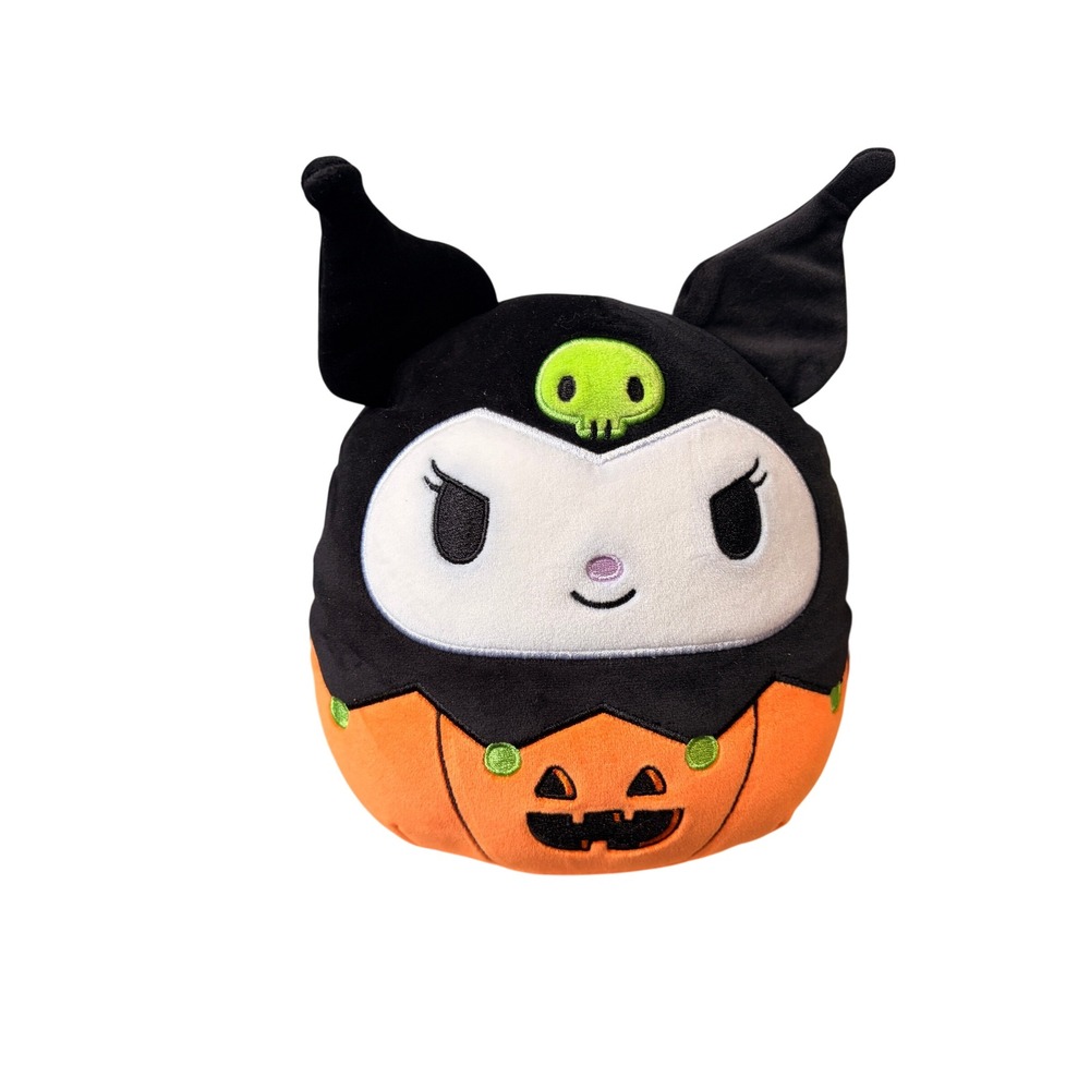 Squishmallows Kuromi Halloween Pumpkin Sanrio Plush 8 Inch New With Tags‎ 2024